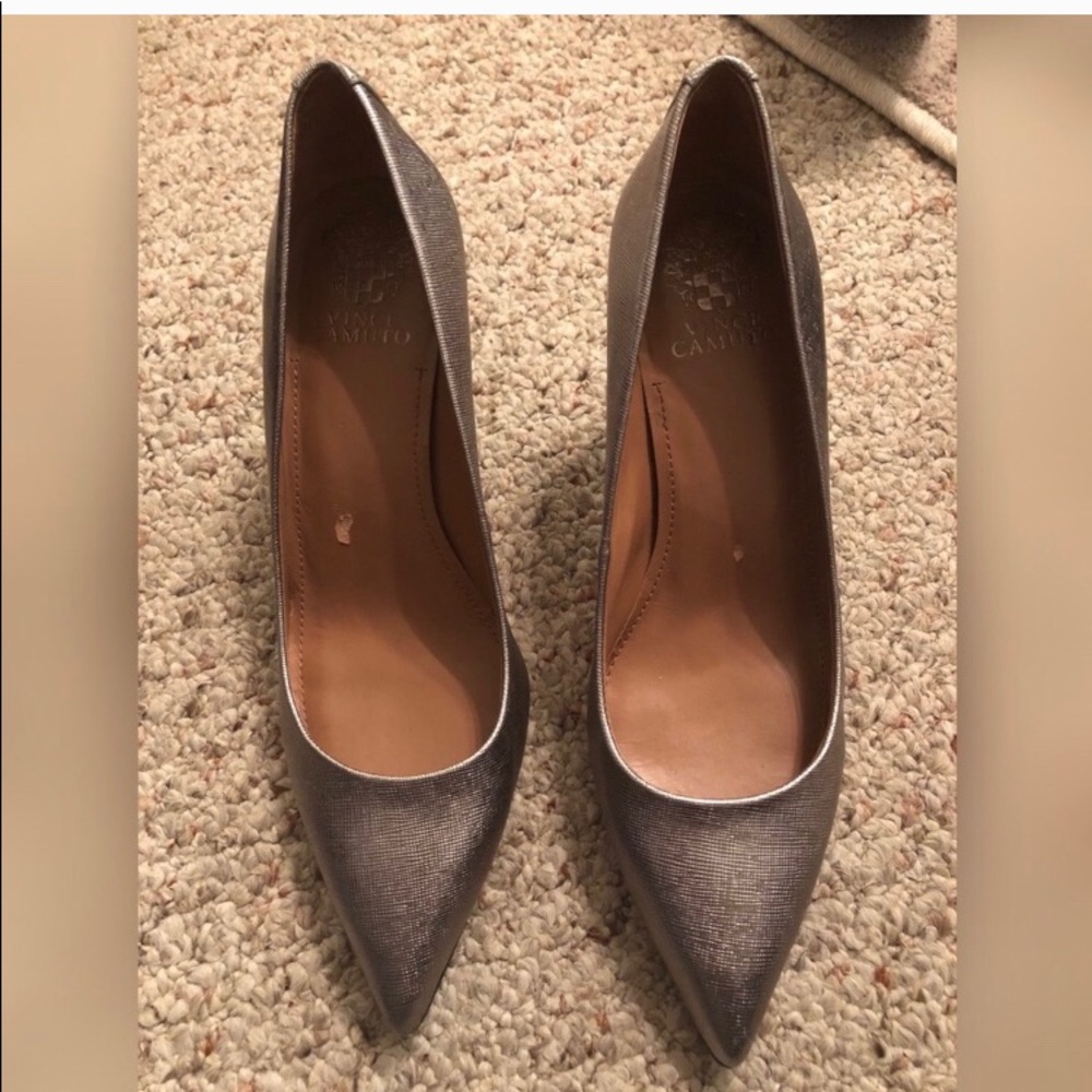 Silver Vince Camuto pumps